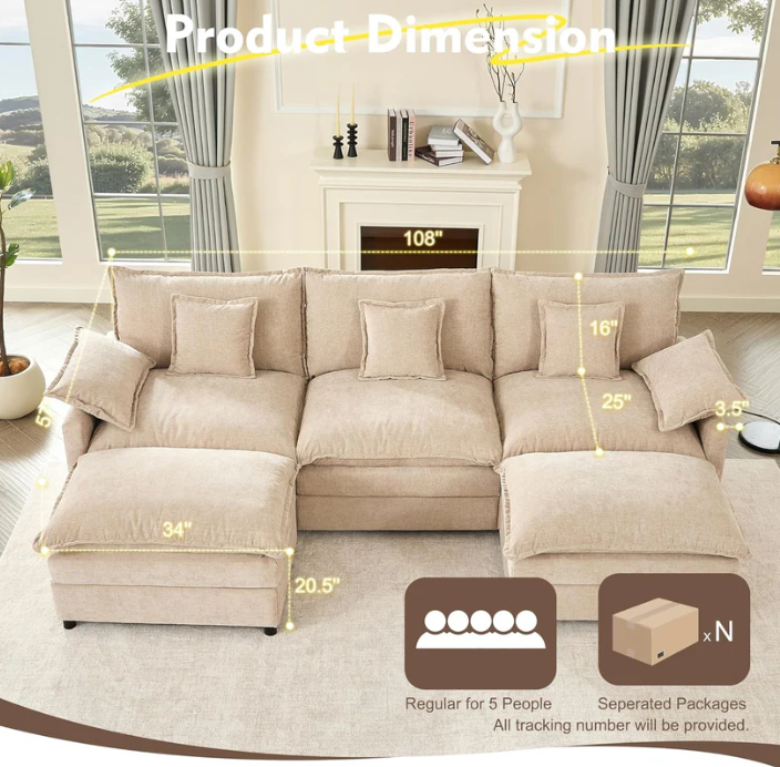 U Shaped Couch